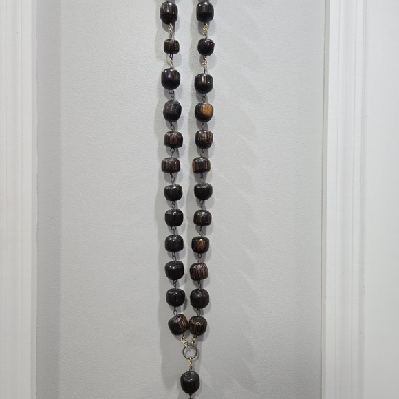 Oversized Vintage Wall Hanging Wooden Catholic Rosary - Picture 5 of 9